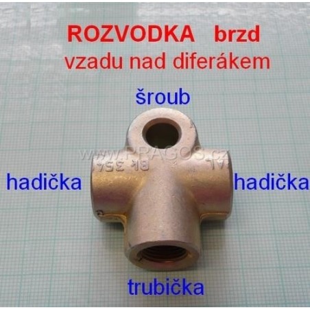 ROZVODKA BRZD, nad diferákem