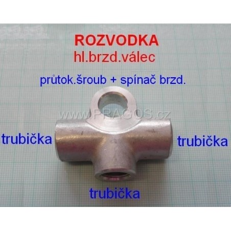 ROZVODKA BRZD. hlavního válce D22 a 25, 5