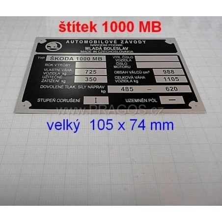 ŠTÍTEK, 1000MB, Velký