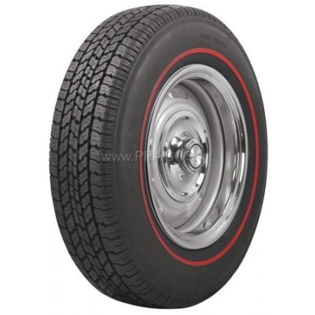 Coker Classic Redline radiál 185/80 R15 červená jako diagonál 6,40–15 a 6,70–15