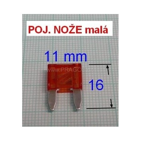 POJISTKA NOŽOVÁ mini 10A