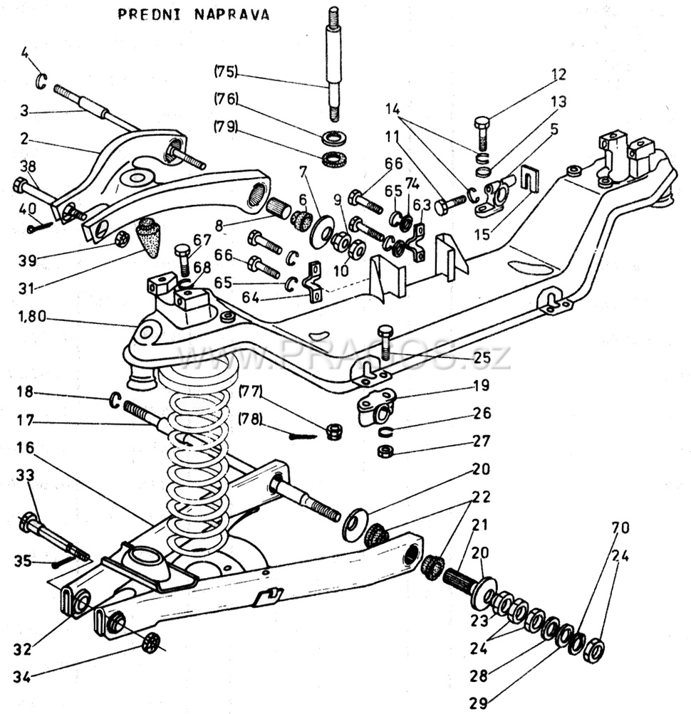 Diagram náhradních dílů