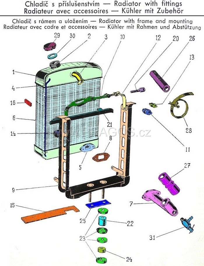 Diagram náhradních dílů