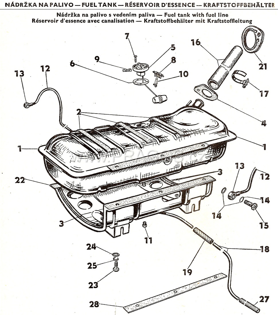 Diagram náhradních dílů