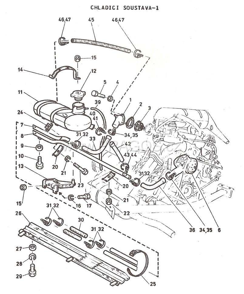 Diagram náhradních dílů