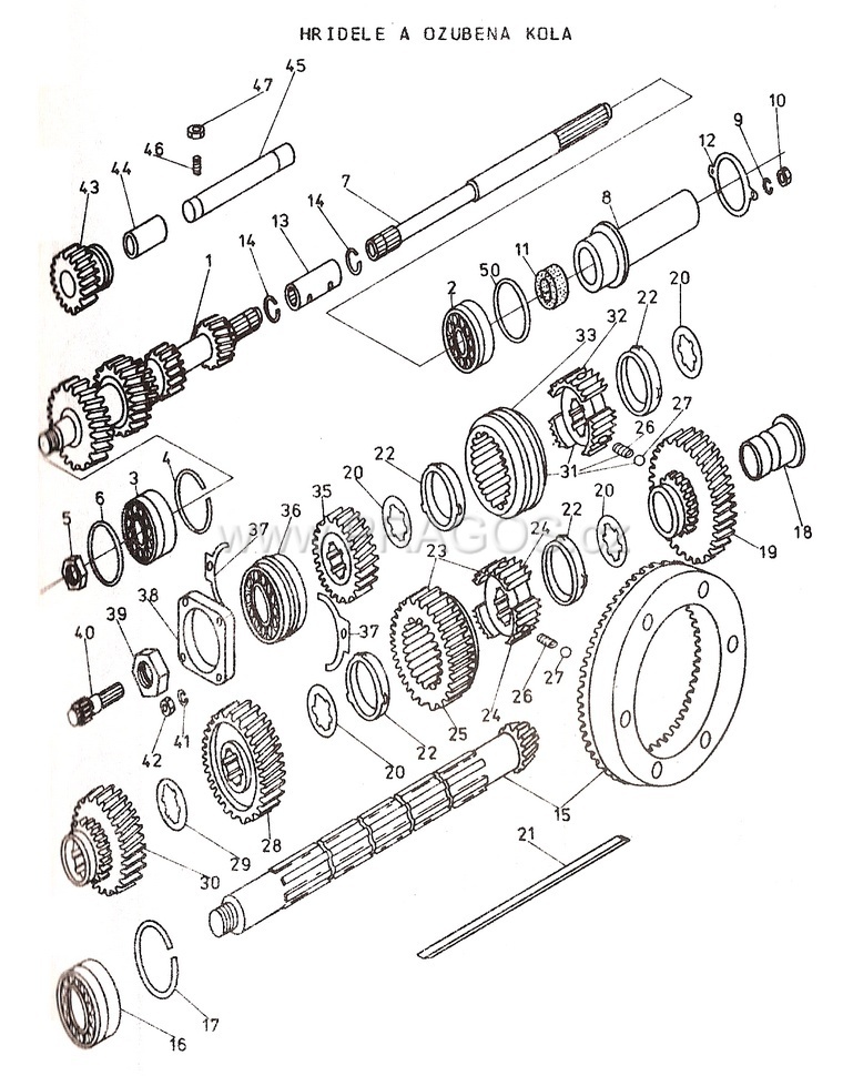 Diagram náhradních dílů